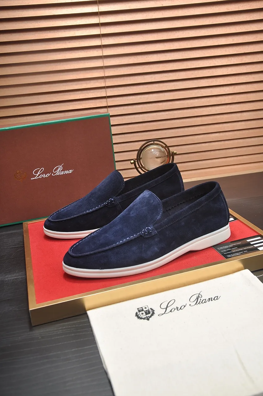 Men's shoes 💰400💶[𝐥𝐨𝐫𝐨 𝐏𝐢𝐚𝐧𝐚] [Couple model] High-end quality, affordable price, LP classic loafers, Italian treasure brand, the only brand that can match Hermès! Only after wearing it do we know that we can’t live up to our feet. Women’s code: 35-40 (customized sizes 34, 41, 42 are non-returnable) Men’s code: 38-44 (customized 45, 46, 47, 48 are non-refundable) Fabric: Customized imported cashmere Lining: Customized imported fetal cowhide Foot: Imported benzene-dyed calfskin Outsole: Exclusive original glass rubber outsole